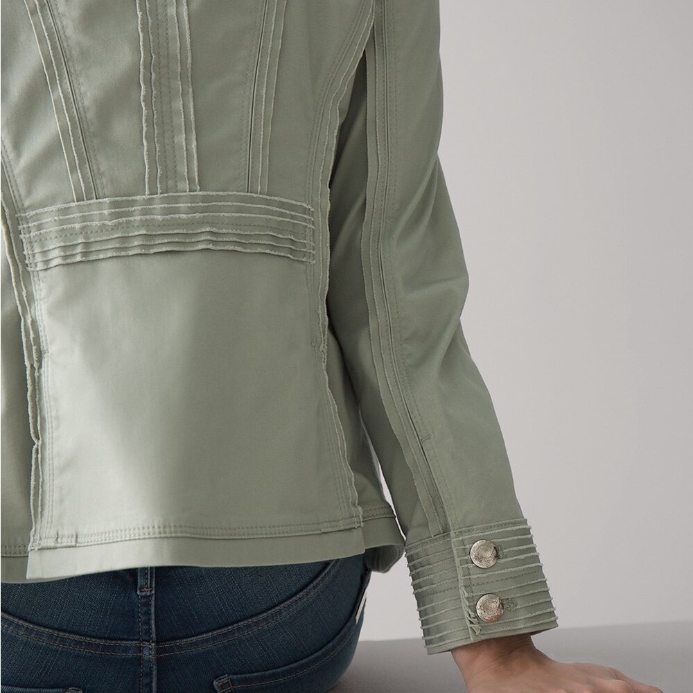 WHBM Raw edge military jacket size 10 - Picture 2 of 9